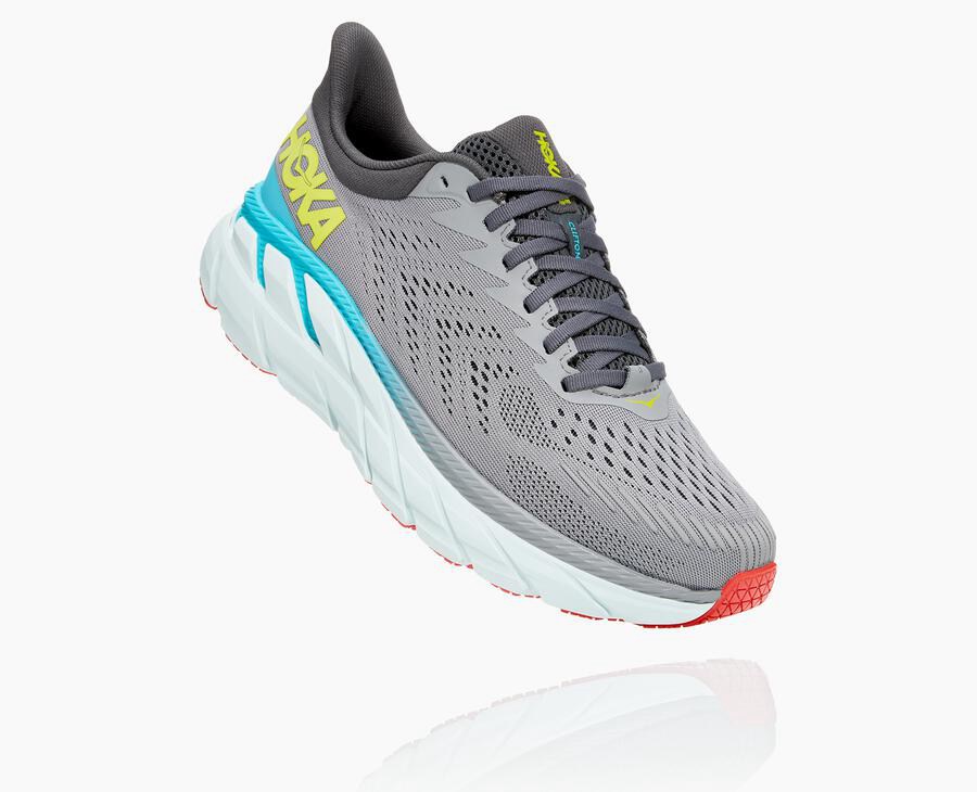 Tenis Hoka One One Masculino Cinzentas - Clifton 7 - 753-JLFHEG